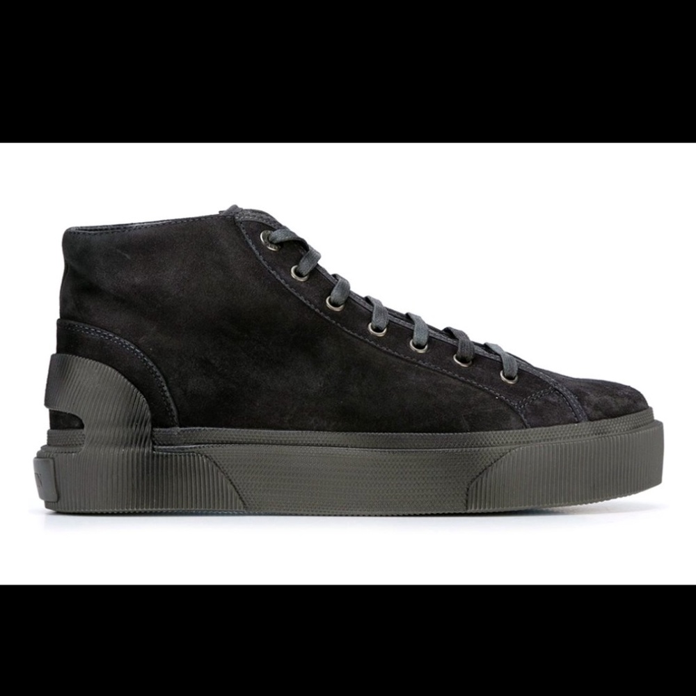 Men's Size 12 Black High Top Lanvin Sneaker